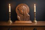 Beeld, Heilige Maria houtsnijwerk - 26 cm - Hout