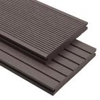 vidaXL Terrasplanken met accessoires 10 m² 2,2 m HKC, Doe-het-zelf en Bouw, Verzenden, Nieuw