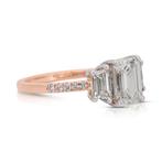 Ring - 18 karaat Witgoud, Roségoud - 2.01ct. tw. Diamant