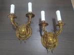 Kaars wandlamp (2) - Brons