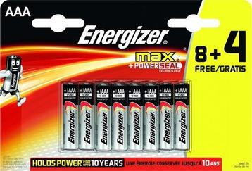 Energizer Max AAA alkaline-batterijen, 12 stuks op Overig