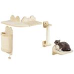 Kattenmeubel - Zitplatform en krabplank - Beige, Ophalen of Verzenden, Nieuw