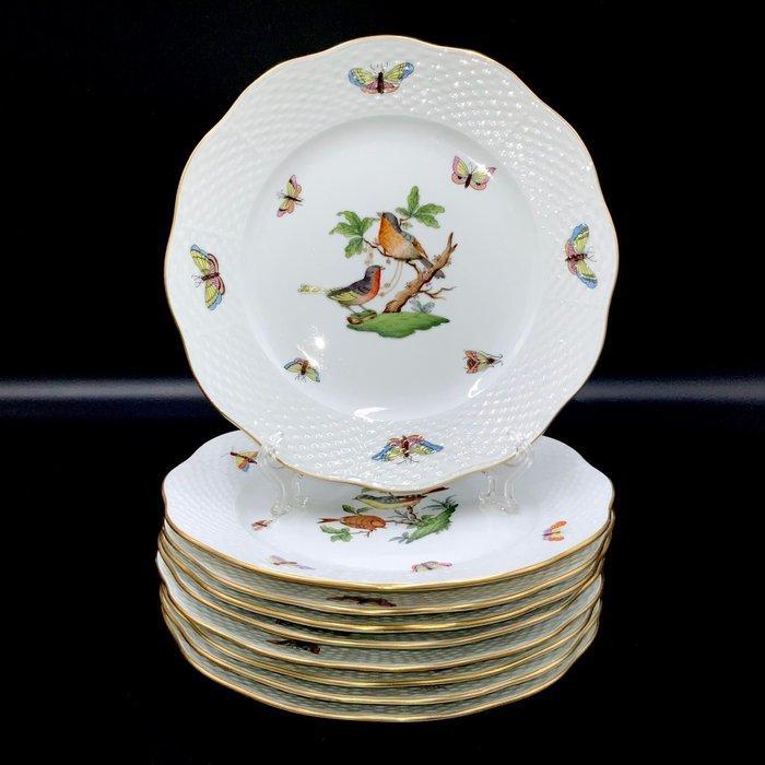 Herend - Exquisite Set of 9 Large Plates (21 cm) -, Antiek en Kunst, Antiek | Meubels | Tafels