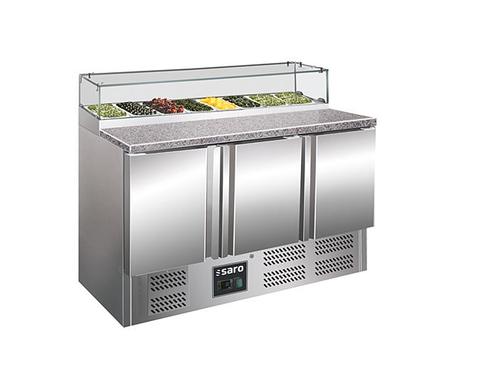 SARO Pizzawerkbank met glasvitrine - PS 300 G, Zakelijke goederen, Horeca | Keukenapparatuur, Koelen en Vriezen, Verzenden