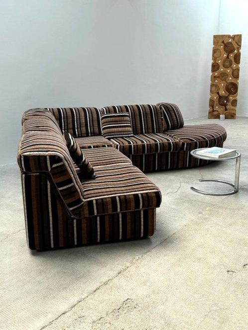 Doerfert - Zitgroep (5) - Fluwelen stof - Modulaire bank, Antiek en Kunst, Antiek | Meubels | Stoelen en Sofa's