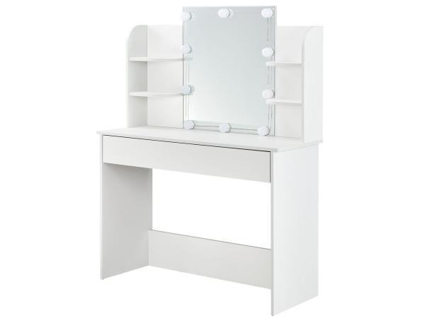 Veiling - Schminktafel / kaptafel Bella - Wit, Maison & Meubles, Tables | Coiffeuses