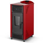 Compacte Pelletkachel 8kW - Rood - Ideaal voor Appartemen..., Ophalen of Verzenden, Nieuw