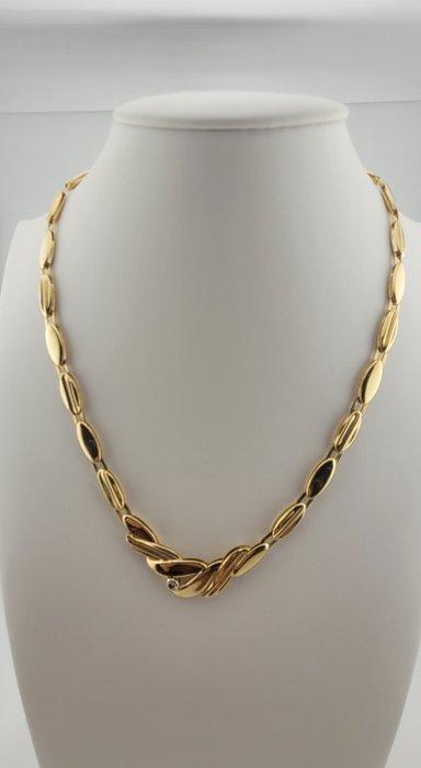 Collier - 18 carats Or jaune - 0.03ct. tw. Diamant, Handtassen en Accessoires, Kettingen