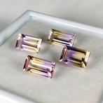 Zonder Minimumprijs Tweekleurig Amethist, Citrien - 11.00 ct, Handtassen en Accessoires, Edelstenen, Nieuw