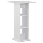 vidaXL Table de bar Blanc 60x60x110 cm, Verzenden, Neuf