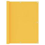 vidaXL Balkonscherm 120x600 cm oxford stof geel, Tuin en Terras, Verzenden, Nieuw