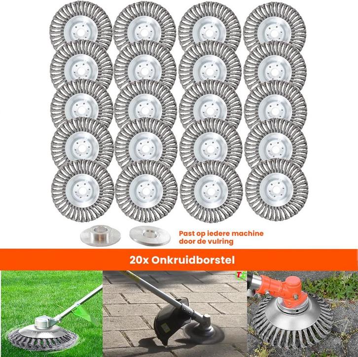 Set van 20 Stuks ! Universele Onkruidborstel – 20 CM –, Tuin en Terras, Hand-tuingereedschap, Nieuw