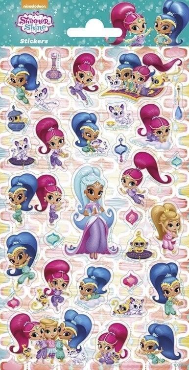 Shimmer En Shine Stickers Glitter, Hobby en Vrije tijd, Feestartikelen, Nieuw, Verzenden
