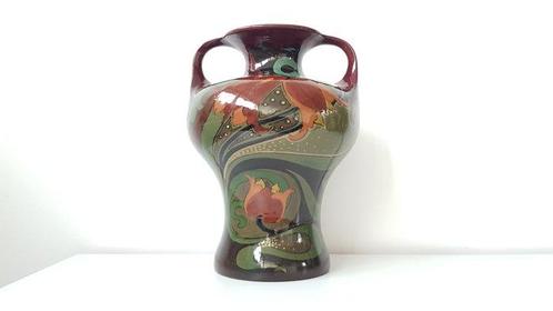 J.A.H. Florack - Plateelbakkerij Zuid-Holland - Vase avec, Antiquités & Art, Art | Objets design