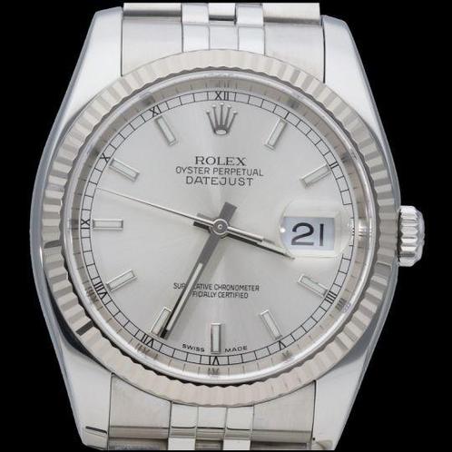 Rolex Datejust 36 116234 uit 2005, Handtassen en Accessoires, Horloges | Heren, Verzenden