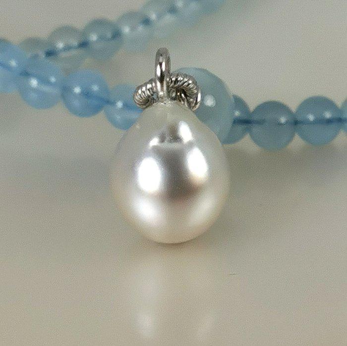 Zonder minimumprijs - Halsketting Zilver Parel - Parel -, Bijoux, Sacs & Beauté, Colliers