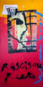 Herman Brood | Origineel Schilderij: Rascisme Reet, Antiek en Kunst, Ophalen of Verzenden