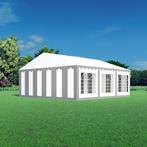 Partytent 6x6 PVC - Classic | Grijs / wit, Tuin en Terras, Partytenten, Nieuw, 5 tot 8 meter, 6 meter of meer, Verzenden