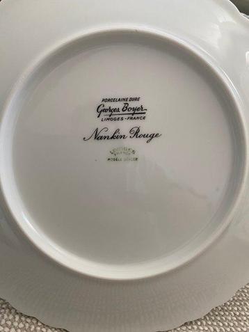 Limoges - Service de dîner (58) - Nankin Rouge - Porcelaine beschikbaar voor biedingen