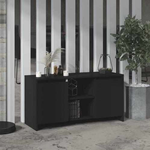 vidaXL Tv-meubel 102x37,5x52,5 cm spaanplaat zwart, Huis en Inrichting, Kasten |Televisiemeubels, Nieuw, Verzenden