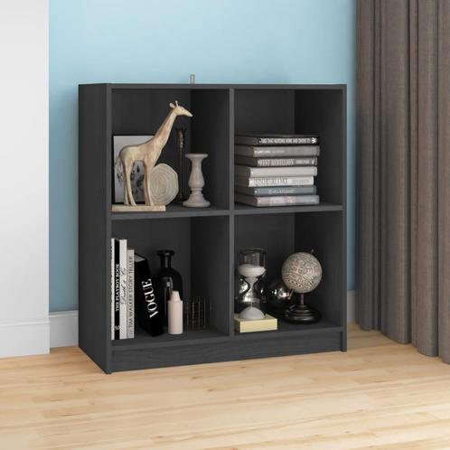 vidaXL Dressoir 70x33x76 cm massief grenenhout grijs, Huis en Inrichting, Kasten | Dressoirs, Nieuw, Verzenden