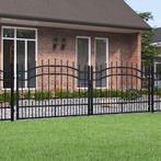 vidaXL Poort met spijlpunten 305x151 cm gepoedercoat staal, Tuin en Terras, Tuinpoorten, Verzenden, Nieuw