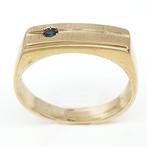 Ring - 18 karaat Geel goud Saffier, Handtassen en Accessoires, Ringen, Nieuw