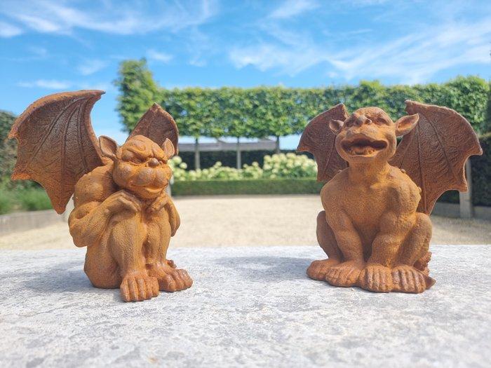 Beeldje - Gargoyles (2) - IJzer, Antiquités & Art, Curiosités & Brocante