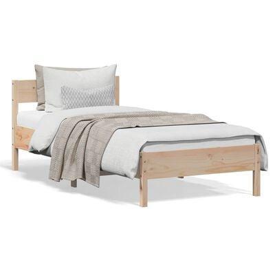 Bedframe 90x190 Massief Grenen - Topkoop! -40% korting, Huis en Inrichting, Slaapkamer | Bedden, 90 cm, 190 cm of minder, Bruin