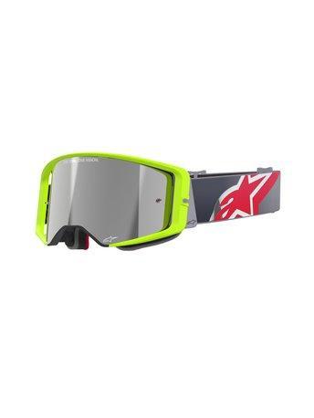 Alpinestars Supertech Corp Goggle – Yellow Fluo Red Mirror S, Motoren, Kleding | Motorkleding, Verzenden