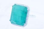 Zonder Minimumprijs - Ring Platina - 23.66ct. tw. Smaragd -, Handtassen en Accessoires, Ringen, Nieuw