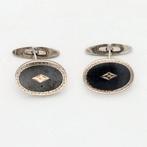 Zonder minimumprijs - Manchetknopen Zilver - Emaille