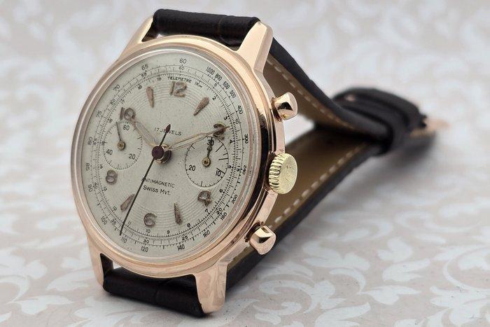 Chronographe Suisse - Cal. Landeron 48 - Zonder Minimumprijs, Handtassen en Accessoires, Horloges | Heren