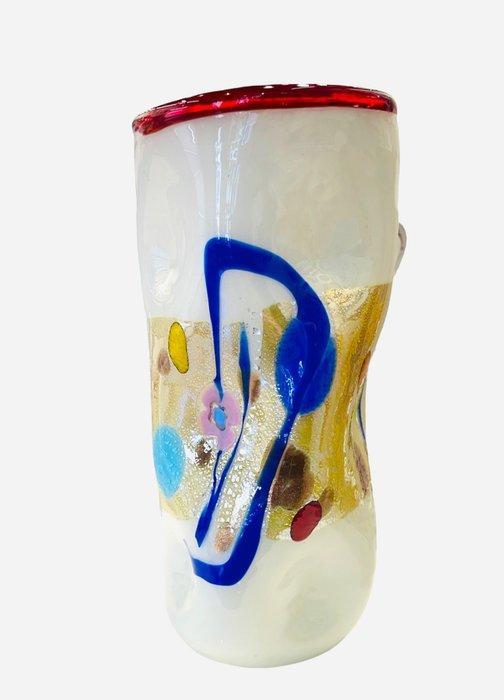 Filippo Maso - Vaas - Murano-glas en murrine millefiori, Antiek en Kunst, Antiek | Glaswerk en Kristal