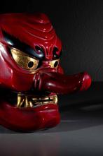 Mask - Hout, Een houten Nh-masker van Sarutahiko no