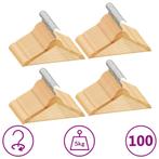 vidaXL 100-delige Kledinghangerset anti-slip hardhout, Huis en Inrichting, Kasten | Kleerkasten, Verzenden, Nieuw