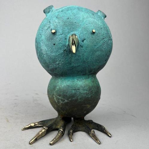 Iwa Kraj - Sculpture, The owl (Bronze) - 21 cm - Bronze, Antiek en Kunst, Curiosa en Brocante