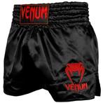 Venum Classic Muay Thai Kickboks Broekjes Zwart Rood, Nieuw, Maat 56/58 (XL), Venum, Vechtsport