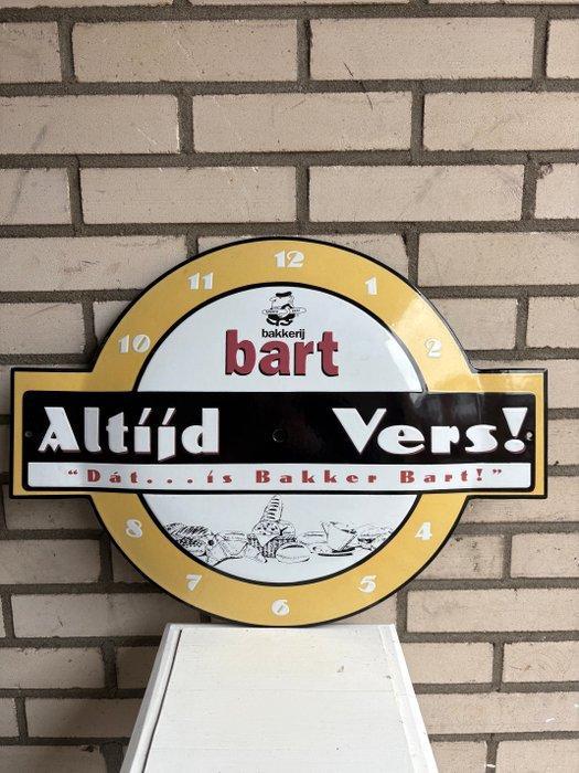 Fraai emaille reclamebord van Bakkerij Bart met de, Antiek en Kunst, Antiek | Wandborden en Tegels