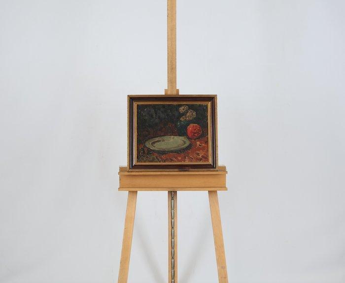 Nico van Rijn (1887-1962) - Stilleven met bord en appel, Antiek en Kunst, Kunst | Schilderijen | Klassiek