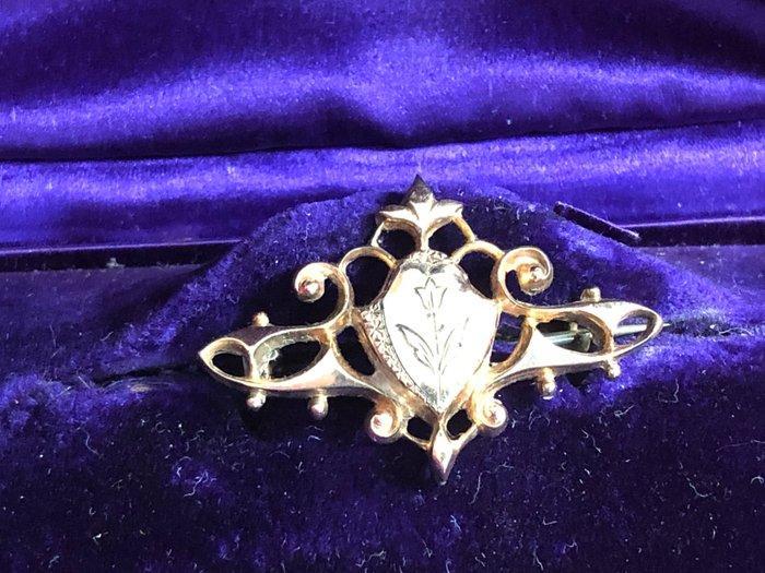 Zonder Minimumprijs - Broche - 9 kt. Roségoud - Met garantie, Handtassen en Accessoires, Antieke sieraden