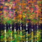 Pierro Alfredo (1976) - Dittico - Foresta, Antiek en Kunst, Kunst | Schilderijen | Modern