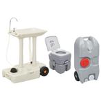 vidaXL Campingtoilet en wasbak met watertank, Caravans en Kamperen, Kampeeraccessoires, Nieuw