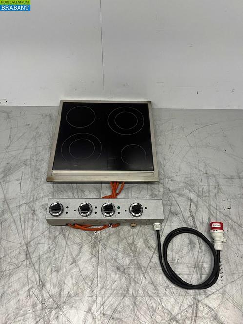 RVS Mareno 4 pits Drop-in Keramisch fornuis kookplaat 60 cm, Zakelijke goederen, Horeca | Keukenapparatuur, Ophalen of Verzenden