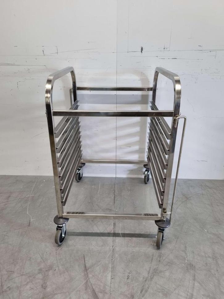 RVS Regaalwagen 6 x 2/1 GN gastronorm 95 cm Horeca, Zakelijke goederen, Horeca | Meubilair en Inrichting, Ophalen of Verzenden