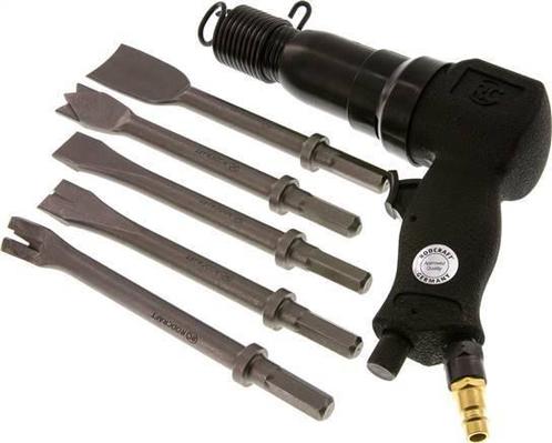 Pneumatische Beitelhamerset Met 5 Beitels, Doe-het-zelf en Bouw, Overige Doe-Het-Zelf en Bouw, Verzenden