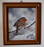 Giovanni Parlato (1957) - Pettirosso nella neve, Antiek en Kunst