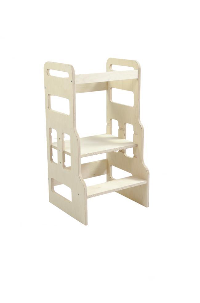 Kindertrapje Houten Leertoren | Tweede Kansje | OP = OP, Kinderen en Baby's, Kinderstoelen, Nieuw, Meegroeistoel, Verzenden