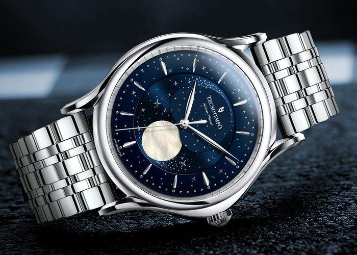 Tecnotempo - Automatic - Moon Phase Special Edition - -, Handtassen en Accessoires, Horloges | Heren