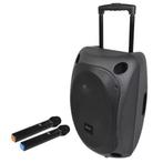 QTX QOVA 12 Draagbare Luidspreker Met 2 Microfoons USB SD BT, Muziek en Instrumenten, Nieuw